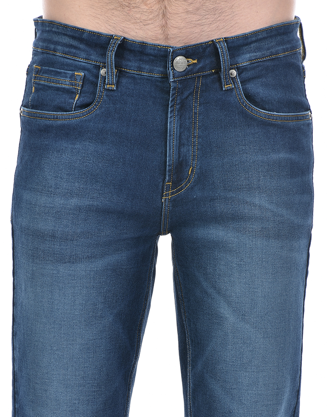 Numero Uno Men Solid Dark Blue Jeans